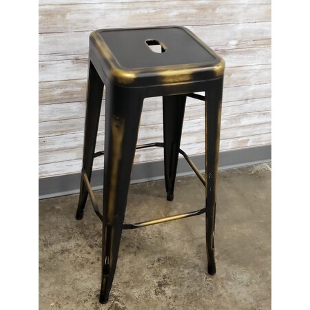 Atlas Commercial Products Titan Series Metal Bar Stool, Distressed Bronze MBS9DBRZ